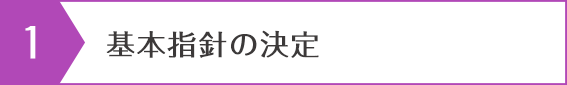 基本指針の決定